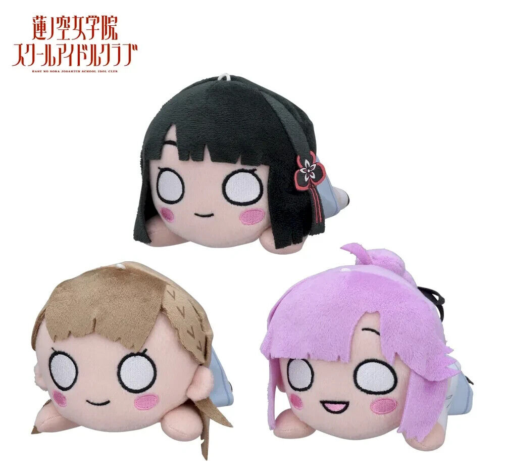 noboru-chanスタッドレス3 Love Live Hasunosora Nesoberi Plush Toy Doll vol.3 set of 3 SEGA