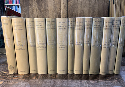 The Works of Aristotle Translated into English Sir David Ross Oxford 12vol set