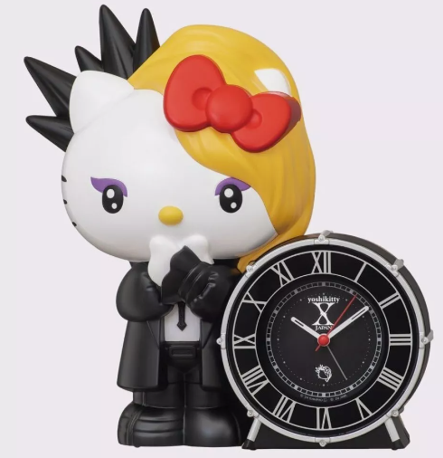 Hello Kitty x X Japan Yoshikitty F/S Alarm Clock SEIKO