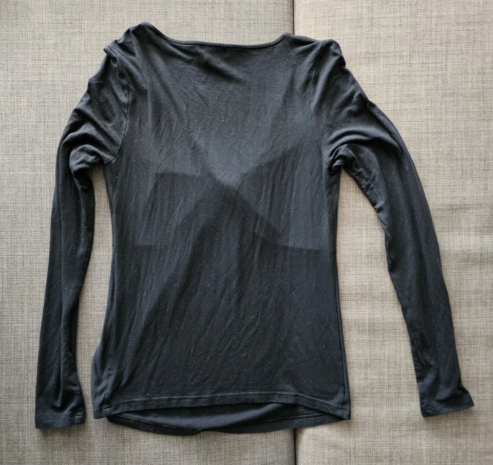 Top GAP Maternity Twist Frontal Manga Larga Talla Pequeña Foto 2 de 4