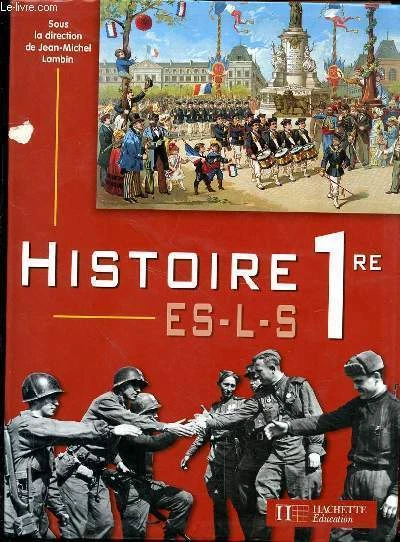 Manuels et guides scolaires reliés en histoire, en français
