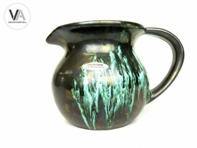 Original OTTO KERAMIK Design Kanne/Krug Ø 14cm H 13,5cm Handarbeit Sammlerstück