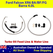 Turbo Oil Feed Line & Water Line Kit For Ford Falcon XR6 BA/BF/FG Barra 4.0L