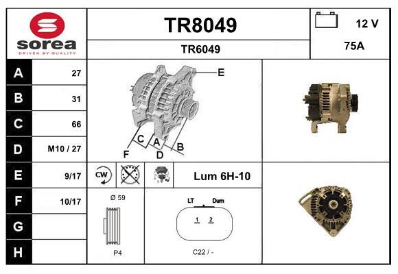Alternateur SNRA TR8049 pour résoudre les problèmes de démarrage et batterie faible