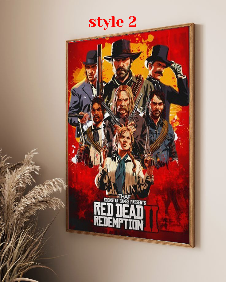 Red Dead Redemption II Poster, Gaming Room Poster