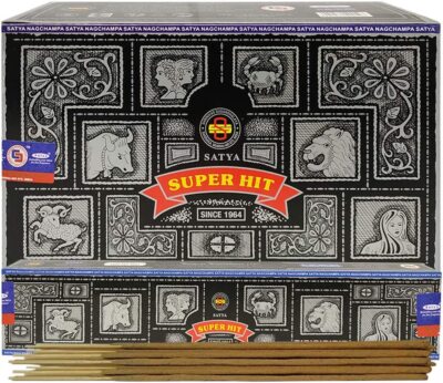 Nag Champa-Satya Super Hit-12 boxes-180 grams Best Incense Ever.