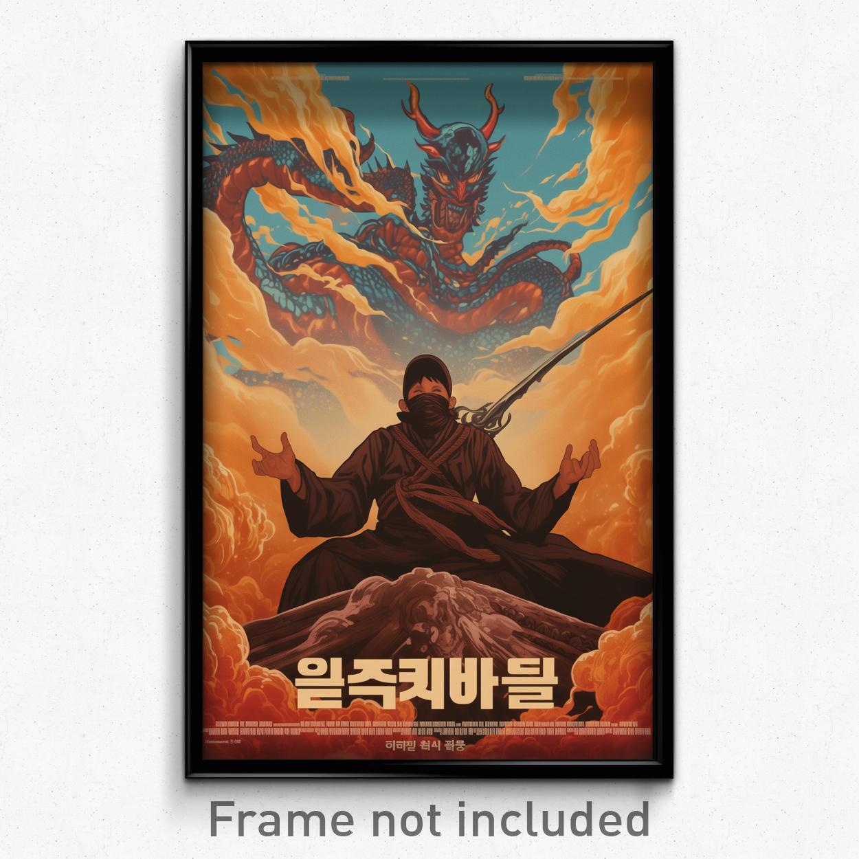 Korean Movie Poster - Man Feeling Trust, Enchanted Brown Cloak (Korea Art Print)