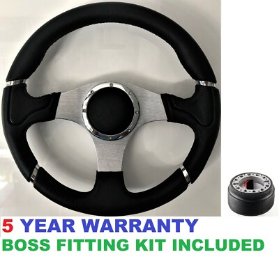 SPORT STEERING WHEEL & BOSS KIT HUB FOR LAND ROVER DEFENDER 90/110 36 SPLINE