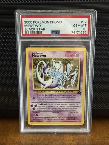 PSA 10 Mewtwo Black Star Promo #12 JR Rally Pokémon 2000 Christopher Rush