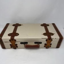 Vtg Wood Decorative Storage Trunk Box Suitcase Keepsake Chest Home Decor Rustic