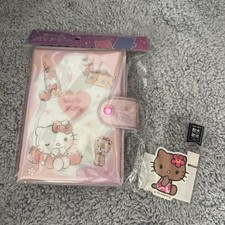Sanrio Hello Kitty A5 Sticker Binder w/ Bonus Sunbleached Kitty, 10 Sheets,