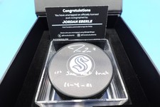 Fanatics Underwraps Jordan Eberle Autographed & Inscribed Hockey Puck