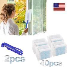 40PCS Heavy Duty Disposable Duster Refills for Multi-Surface Dust Removal Brush