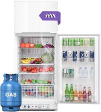 Smad 380L Gas Propane Refrigerator Freezer RV Fridge Off-grid Cabin Campervan AC