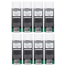 8x KOKA Struktur-Lack grob Kunststoff-Struktu...