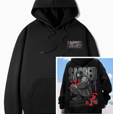 Men's Casual Hooded Sweatshirt - Japanese Anime Tokyo Ninja Graphic Hoodie