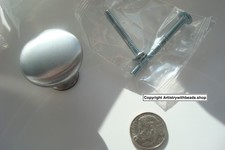 Elements Brushed Chrome  1-3/16 Cabinet Mushr...