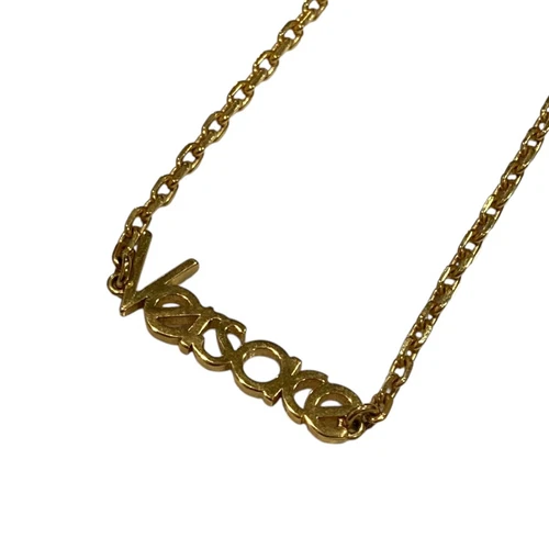 collana versace oro logo medusa ciondolo 50 cm accessori unisex Auth