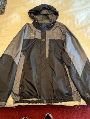 Helly Hansen black gray raincoat / rain jacket large