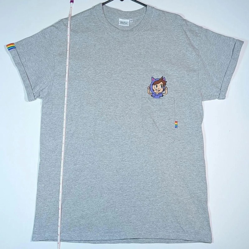 Owl House 2 Sided PRIDE Luz Embroidered Aguamala Mens G Grande/L Large shirt