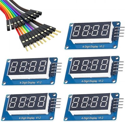 7 Segment 4-Digit LED Digital Display Tube Board Arduino (5 Pcs)