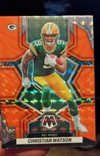 2022 Panini Mosaic NFL Debut Christian Watson #281 Mosaic Reactive Orange Prizm