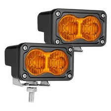 LED Pods 2PCS 40W 3 Inch Driving Light Fog Light Waterproof Amber Flood beam