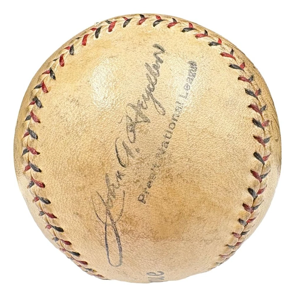 Babe Ruth Yankees 1920s Signed Official Spalding NL Baseball JSA ZZ35615 - Image 4 of 4