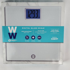 Conair Weight Watchers Scale Blue LCD High Visibility Display Weight 400 lb New