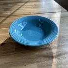 VTG FiestaWare Turquoise Rimmed Soup Cereal Bowl 6 7/8" HLC & Made in USA
