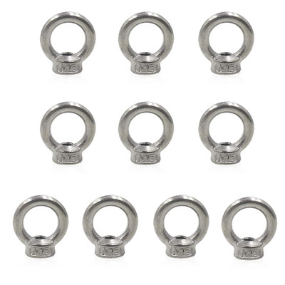M6 Metric Ring Shape Lifting Eye Nut 304 Stainless Steel Lifting Eye Threaded Nu