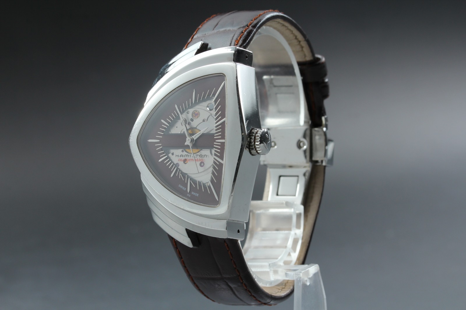 *N MINT in Box* Hamilton Ventura H245150 Silver Automatic Mens Watch From JAPAN image 5