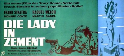 Frank Sinatra in DIE LADY IN ZEMENT Plakat EA von 1968 (70 x 30 cm)
