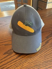Vintage Grey Embroidered Dekalb Corn Seed Distresses Mesh Hat Adjustable In EUC
