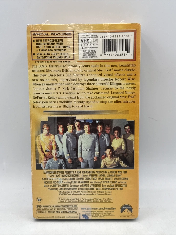 Star Trek: The Motion Picture (VHS, 2001, Widescreen Directors Edition) - Image 2 of 4