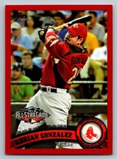 2011 Topps Target Red  Adrian Gonzalez US126