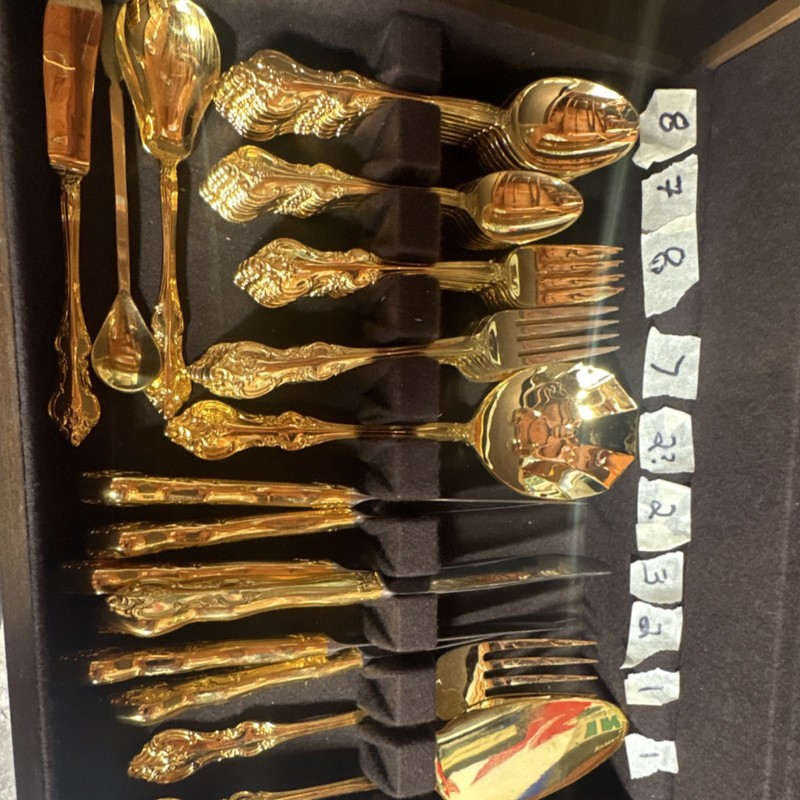 Retroneu Gold-Plated Stainless Steel  set