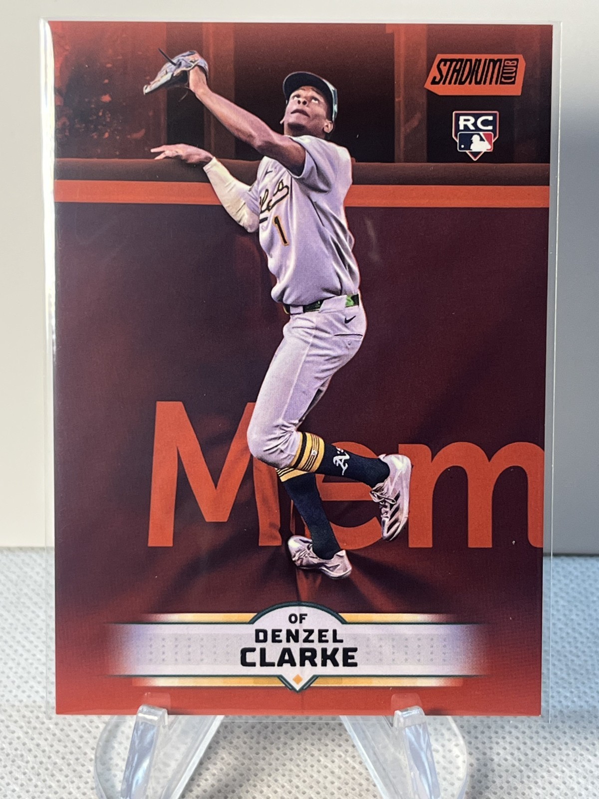 2025 Topps Stadium Club Denzel Clarke Rookie Bronze Foil #31 RC Athletics