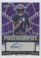 2021 Leaf Flash Flash Photography Purple /50 Pooka Williams Jr #FP-PWJ Auto 4xw