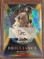 2022 Panini Prizm Draft Picks Brilliance Brooks Lee Gold Autograph 06/10 Twins🔥