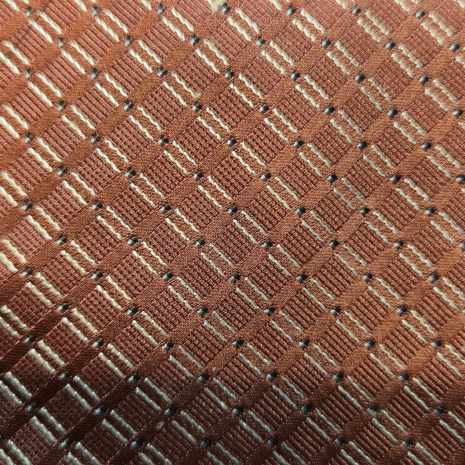 Calvin Klein Salmon-Pink Geometric Patterned Tie image 2