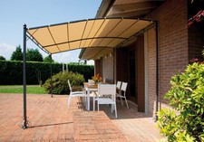 Pergola a parete Kansas in ferro 3X4 polisabbia Greenwood