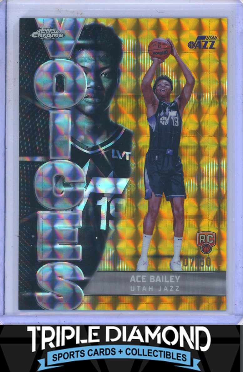 2025-26 Topps Chrome Ace Bailey Rookie Voices Gold Geometric #07/50 T288