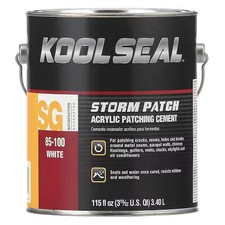 Kool Seal Ks0085100-16 Acrylic Patching Cement, 115 Oz, Can, White, Storm Patch