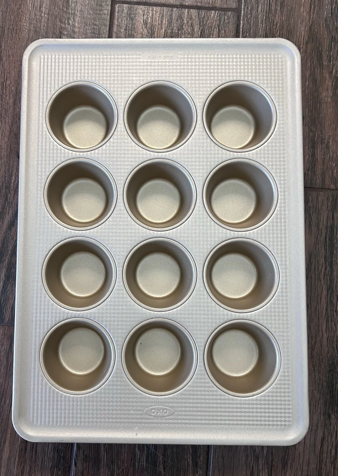 OXO Good Grips Nonstick Pro Gold Coated 12 Cup Muffin Pan