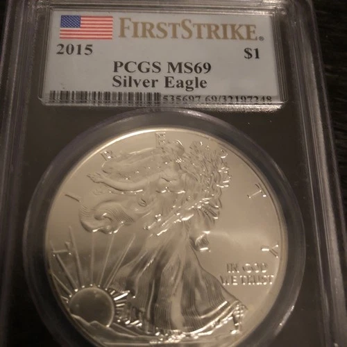 2015-P $1 American Silver Eagle Mint PCGS PR69 First Strike