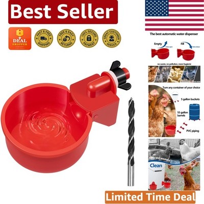 Effortless 8 Pack Chicken Waterers - Float Style, 5 Gallon Capacity Kit Included
