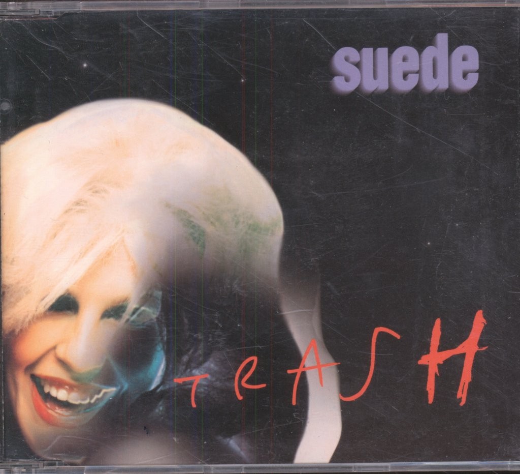 Suede Trash CD UK Nude 1996 single part 1, has promo sticker on reverse of case