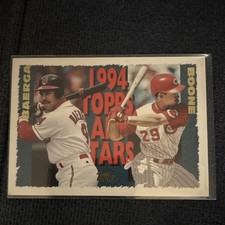 Topps 1995 All Stars Carlos Baerga Bret Boone #385 Baseball Trading Card