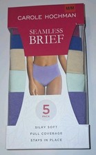 5 pack of carole hochman seamless brief underwear size M/M Medium